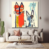 Picasso-Inspired Dog and Cat Sketches - Paint by Numbers